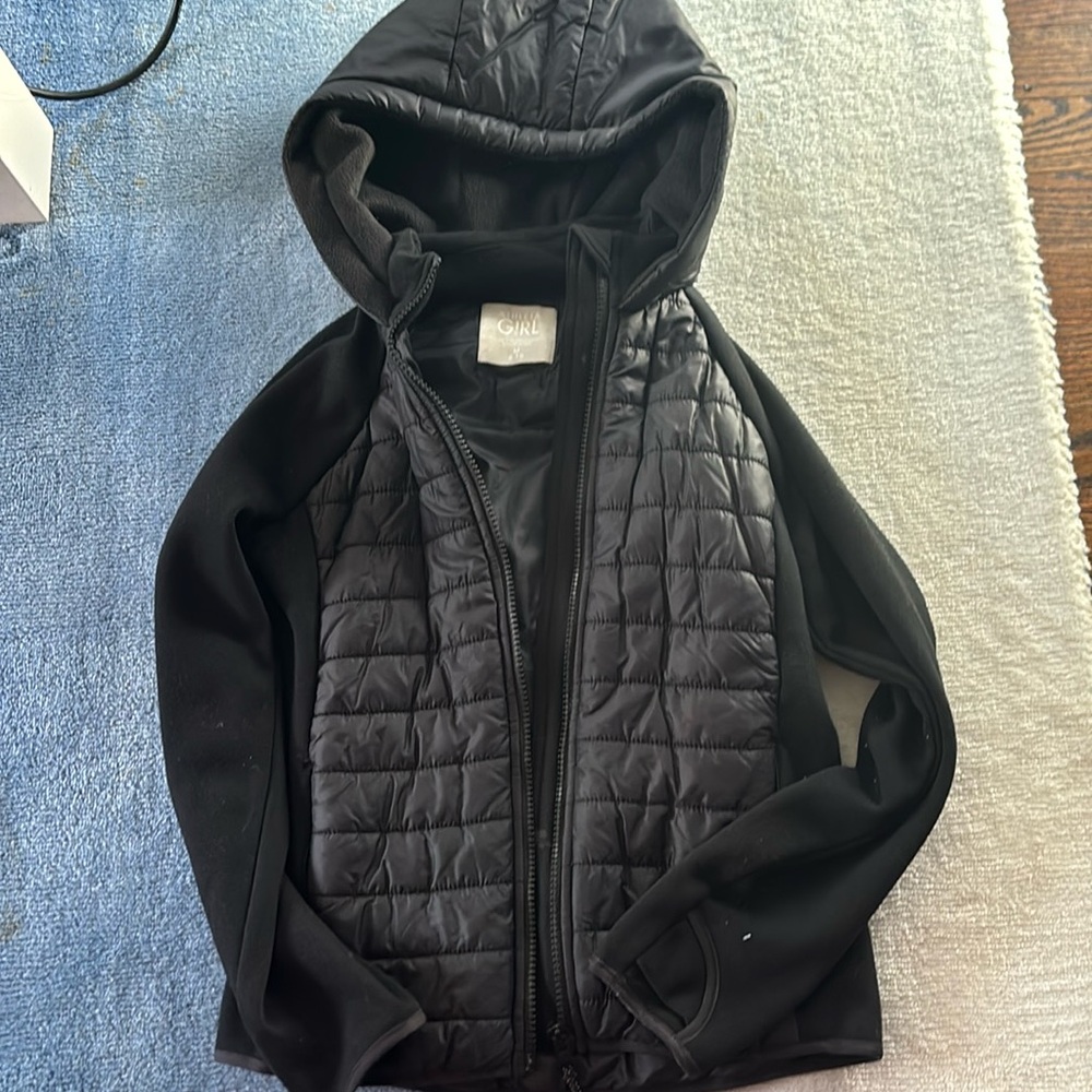 Kids Athleta Girl M Black High Hopes Coat